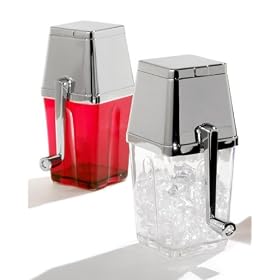 Metrokane Retro Ice Crusher, Clear with Chrome