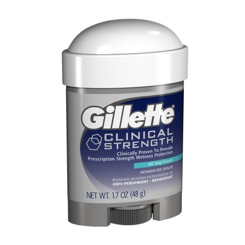 Gillette Clinical Strength Anti-Perspirant Deodorant, All Day Fresh, 1.7-Ounce Sticks Pack of 2.