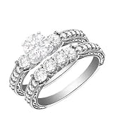 Search : 2.05 Carats Diamond Engagement Ring 14k White Gold Bridal Set Round Cut SALE