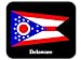 US State Flag - Delaware, Ohio (OH) Mouse Pad