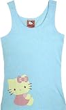 Hello Kitty - Sitting Pretty - Blue Rib Tank Top for women