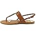 G By Guess Lorriee Women Open Toe Leather Brown Thong Sandal