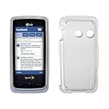 Premium Clear Snap-On Cover Hard Case Cell Phone Protector for LG Rumor Tou ....