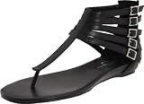 Jessica Simpson Women’s Danson Closed Back Flat Sandal,Black Dream Nappa,8 M US
