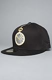 Frank151 The Pocket Watch New Era Fitted Cap in Black with Gold and Silver,Hats for Men