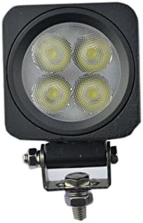 ZHEXUAN Square 2 Pcs 12w Dc 12v 6000k 60 Degree Waterproof Ip 67 Automotive Cree LED Flood Fog Work Light for Off Road Truck Car ATV SUV Jeep Boat 4wd ATV Auxiliary Driving Lamp