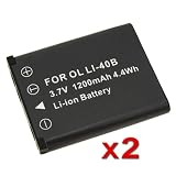 Buy 2 NP-45 NP-45A NP45 NP45A Rechargeable Battery For Fuji by eForCity