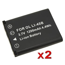 Click here to buy 2 NP-45 NP-45A NP45 NP45A Rechargeable Battery For Fuji by eForCity.