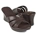 White Mountain Sarie Dark Brown wedges