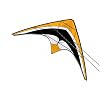 DC Sport 60 Dual Control Nylon Kite: Yellow by X-Kites