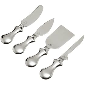 Amco Elegant Cheese Knives, Forged Stainless Steel by Amco