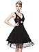Ever Pretty New Fab Purple & Black V-Neck Empire Line Cocktail Dress 02236