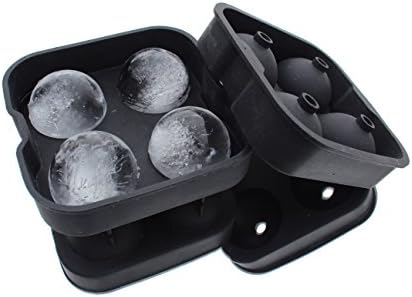 Loockie Ice Ball Maker - 5 Colors to Choose From. Enjoy Ice Cold Drinks for Longer Without Diluting It - Creates 4 X 1.8' Ice Spheres.