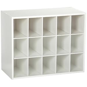 ClosetMaid 15-Cubby Shoe Organizer White