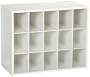 ClosetMaid 15-Cubby Shoe Organizer, White