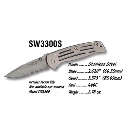 S&W Baby Frame Lock Serrated