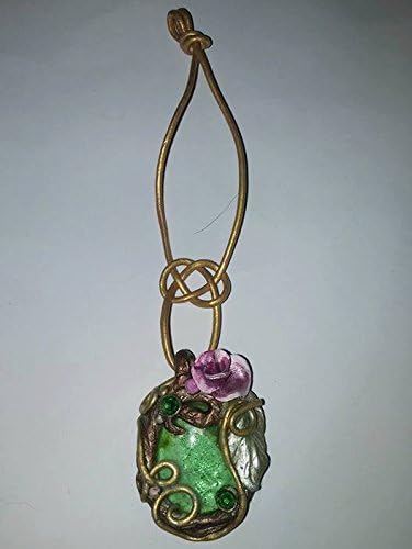 Magickal Enchanted Garden Fairy Portal Sun Catcher Ornament Pendant - Hand Sculpted - Elven Elf Fae Faerie