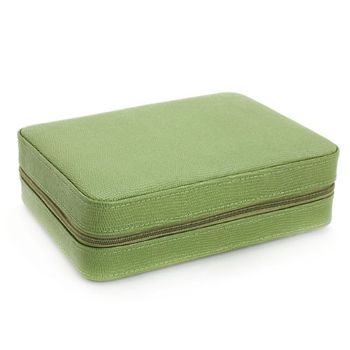 Apple Green Lizard Pattern Four Slot Watch Box