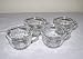 Anchor Hocking Savannah Coffee Tea Punch Bowl Cups ~ Set of 4 ~ Clear