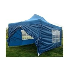 NEW WATERPROOF 3M X 4.5M POP UP TENT GAZEBO MARQUEE PARTY TENT CANOPY+ 4 SIDES (BLUE)