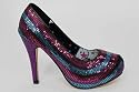 Iron Fist Twinkle Toe Sequin Platform Heels Shoes