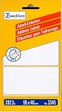 Eigenschaften Avery Dennison Zweckform Office Products Europe GmbH 3345 / Avery Zweckform Adress-Etiketten, weiss, 95x48mm, 282 Etiketten