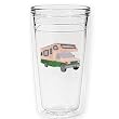 Motor home 12 oz Slimline Insulated Beverage Tumbler, Clear