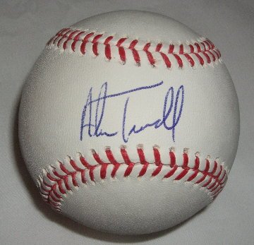 Alan Trammell Autographed Official Major League Baseball W/PROOF, Picture of Alan Signing For Us, Detroit Tigers, World Series MVP, Chichago Cubs