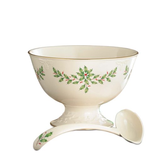 Lenox Holiday Punch Bowl with Ladle