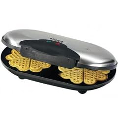 Clatronic 261635 WA 3169 Herzchenwaffelautomat mit Regler 2-fach, inox