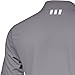 adidas Golf Men's Solid Polo Jersey, Mid Grey, Small