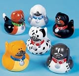 One Dozen (12) Dog Rubber Duckys