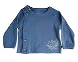 Finn+Emma フィン&エマ 着物トップ 前開きタイプ オーガニックコットン100% 6-9ヶ月 セイラー B02-0400e6-9 Delft Blue