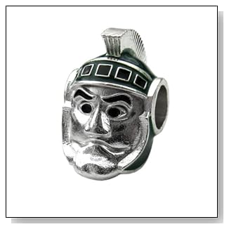 Michigan State Sparty Bead Charm