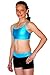 TumbleWear Big Girl's Aqua/Black Hipster Shorts SM 8-10