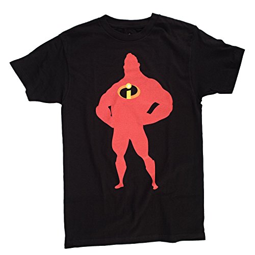 Disney The Incredibles Incredible Shadow Mens Black T-Shirt