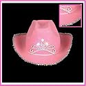 Children's Pink Blinking Tiara Cowboy Hat