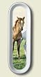 Spoon Rest ~ Yearlings horse item ~ 11 inches x 3.5 inches ~ heavy ceramic ~ code 692