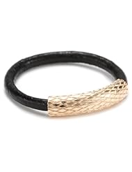 by boe Black Leather Ring, Size 7.5