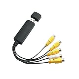 Caxico EasyCap モデル 002 4 チャンネル USB 2.0 DVR ビデオ オーディオ CCTV キャプチャ アダプター