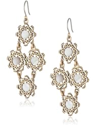 Lucky Brand Floral Chandelier Earrings