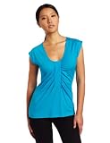 Lilla P Women's Pima Jersey Ruched Inset Dolman Shirt