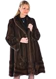 Mink Jacket- Mahogany Mink Flower Applique