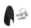 Rico Ligature & Cap - Alto Sax Nickel Plated