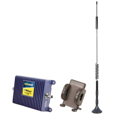 Wilson Electronics SignalBoost Cell Phone Signal Booster Kit for Car and Building with Magnet Mount Antenna and Cradle - Single User Solution
