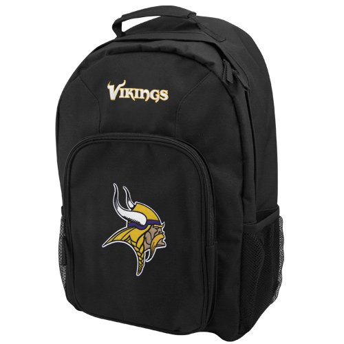 NFL Minnesota Vikings Southpaw Backpack (Black, Medium)