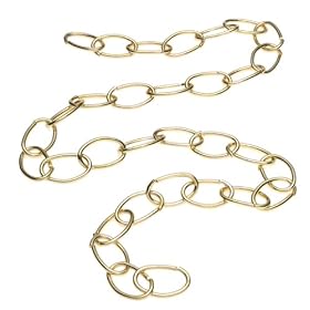 Decorative Chain, 3' Polished Brass by Angelo-Westinghouse