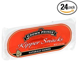Crown Prince Kipper Snacks, 3.25-Ounce Packages (Pack of 24) by Crown Prince
