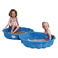 Paradiso Toys T00752 - Sand- oder Wassermuschel 2 teilig 86 x 80 x 20 cm blau