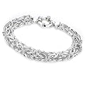 Sterling Silver Byzantine Bracelet - 7.5